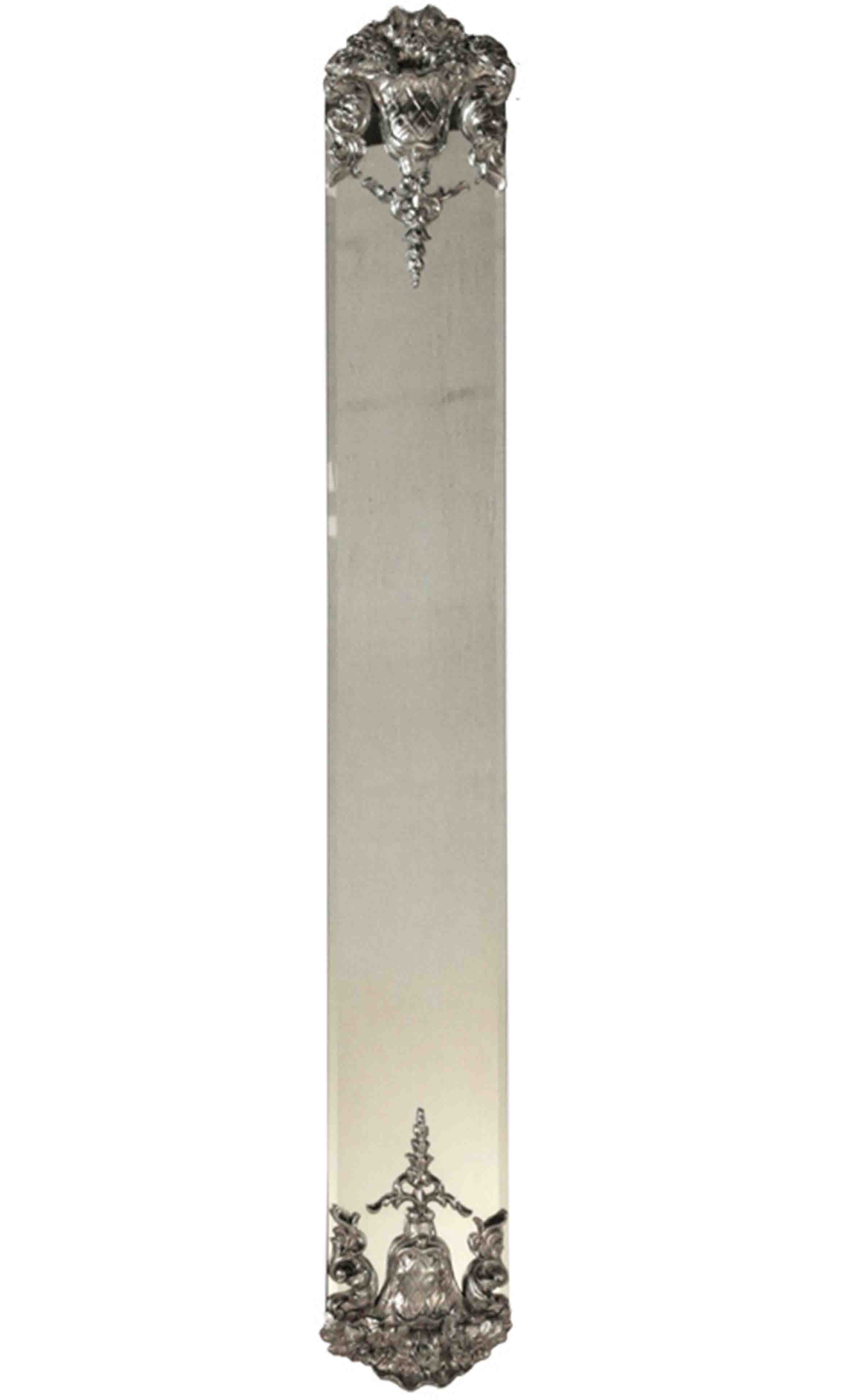 TS047 Wall décor art mirror on mirror rectangular ornate vertical long